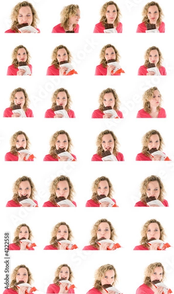 Fototapeta Chocolate woman collection