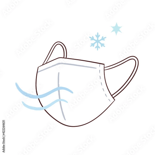 Fototapeta 涼しいマスク