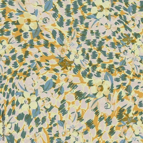 Obraz Abstract animal skin leopard seamless pattern design. 