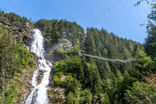 Fototapeta Stuibenfall Klettersteig