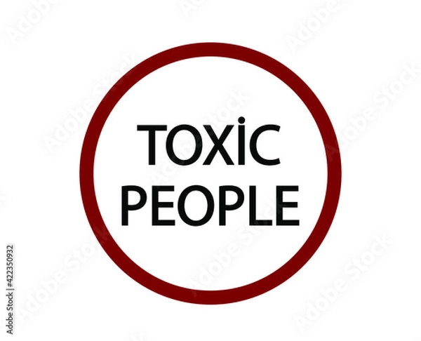 Fototapeta No toxic people vector icon.  Editable stroke. Linear style sign for use on web design and mobile apps, logo. Symbol illustration. Pixel vector graphics - Vector