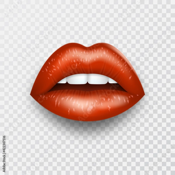 Obraz Brightly painted lips