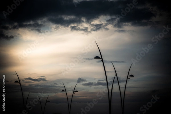 Obraz sunset over the lake