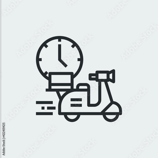 Obraz fast delivery icon sign vector