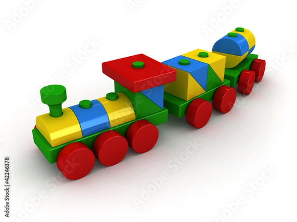Fototapeta Toy train