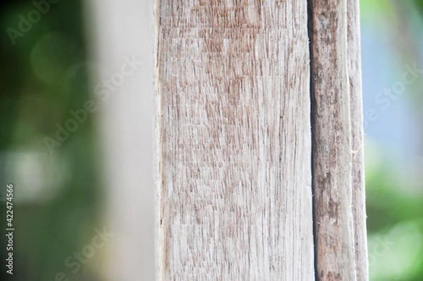 Fototapeta close up of a wooden fence