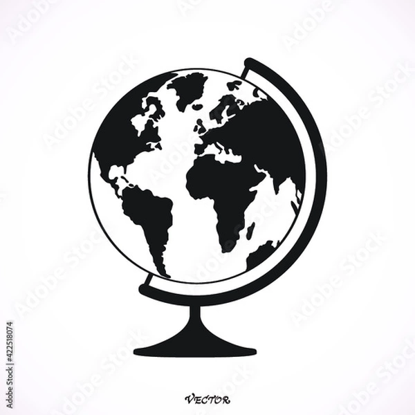Fototapeta Vector globe icons