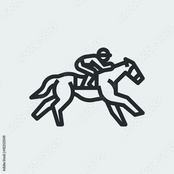 Obraz horse icon sign vector