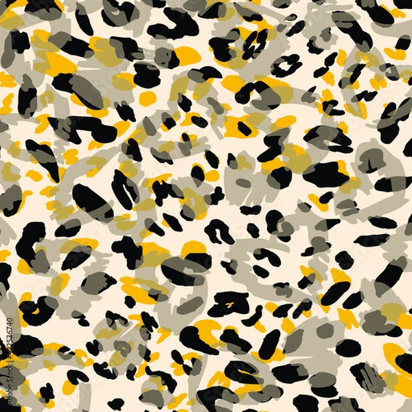 Obraz Abstract animal skin leopard seamless pattern design.