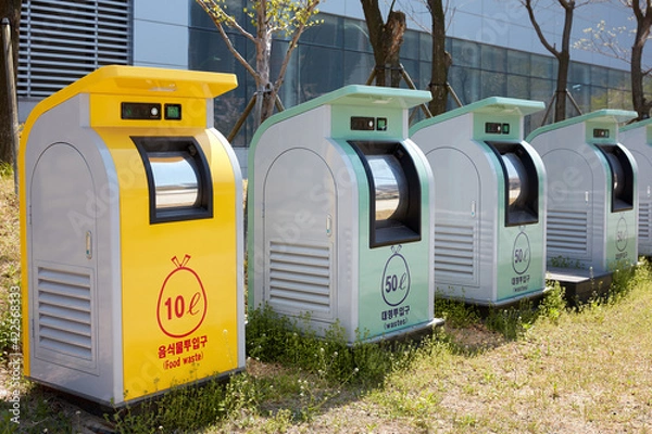 Fototapeta separate garbage collection in South Korea.
