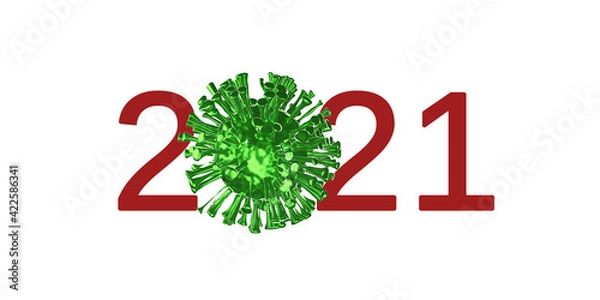 Obraz The year 2021 still troubled by covid-19 