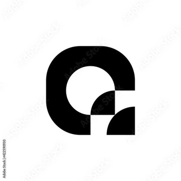 Obraz Letter Q logo. Icon design. Template elements - vector sign