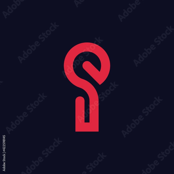 Obraz Letter I logo. Icon design. Template elements - vector sign