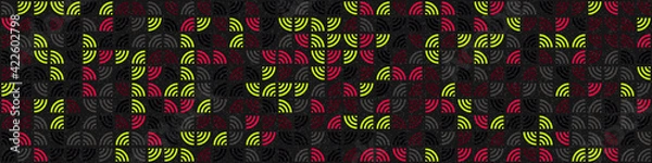 Fototapeta Abstract Geometric Pattern generative computational art illustration