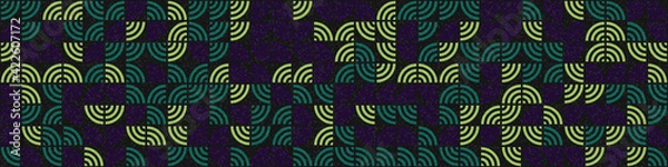 Fototapeta Abstract Geometric Pattern generative computational art illustration