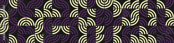 Fototapeta Abstract Geometric Pattern generative computational art illustration