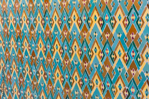 Obraz Arabic islam wall pattern Casablanca Morocco