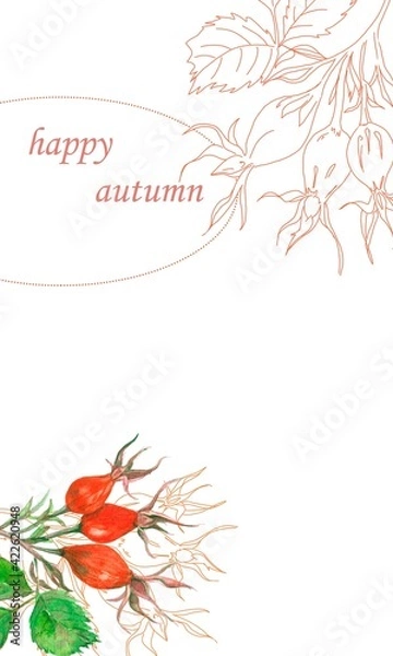 Obraz floral background with place for your text