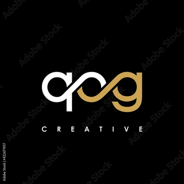 Fototapeta QOG Letter Initial Logo Design Template Vector Illustration