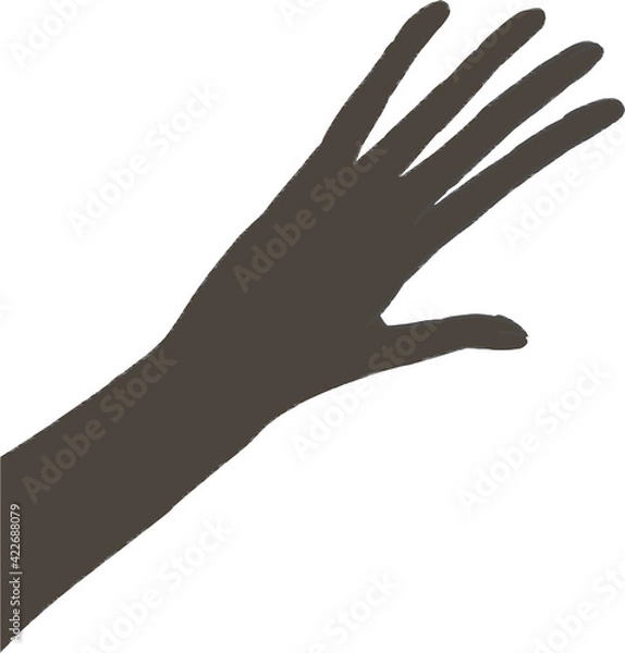 Fototapeta 手描きの手