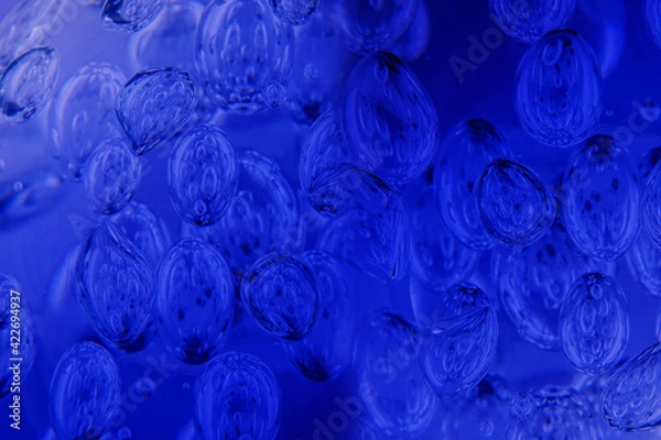 Fototapeta Abstract background underwater scene with water bubbles