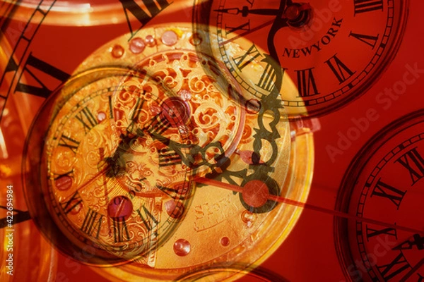 Fototapeta Retro world watch compilation