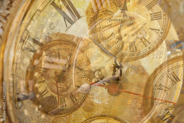 Fototapeta Retro world watch compilation