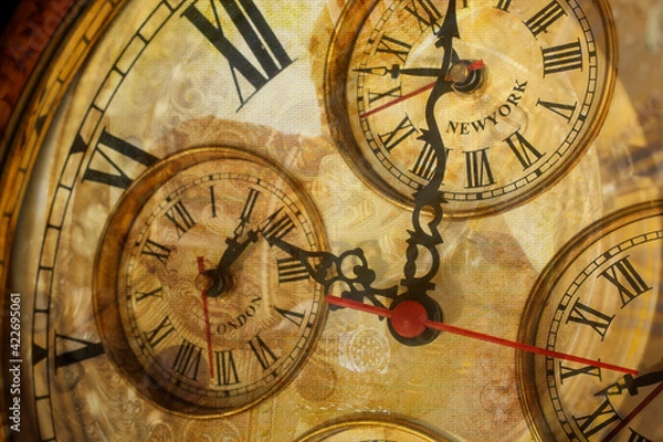 Fototapeta Retro world watch compilation