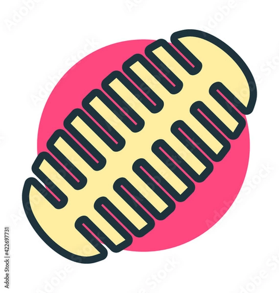 Fototapeta Radial Brush Vector Icon 