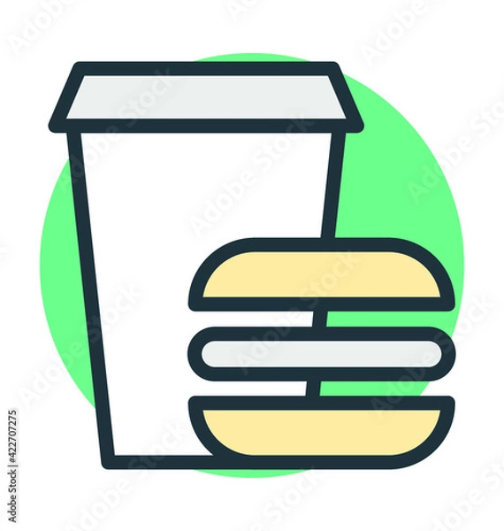 Obraz Fast Food Vector Icon
