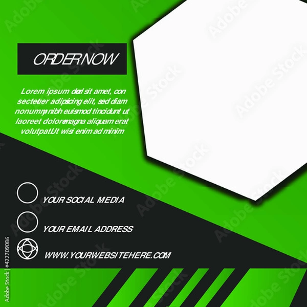 Fototapeta The sales template is suitable for you for product promotion