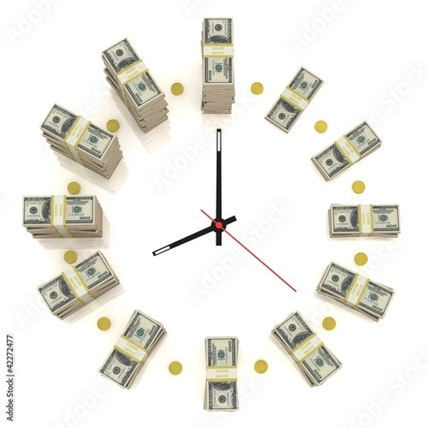 Fototapeta Dollar clock