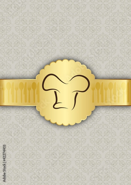 Obraz Abstre restaurant menu cover