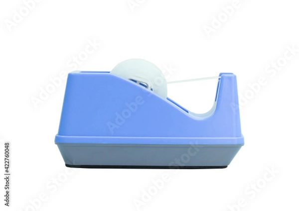 Fototapeta adhesive tape stand isolated on white background clipping path