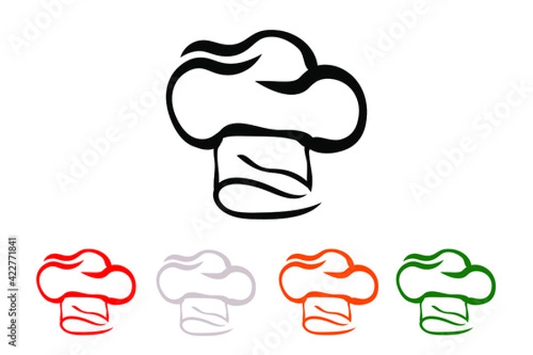 Obraz A chef's profession uses a hat.