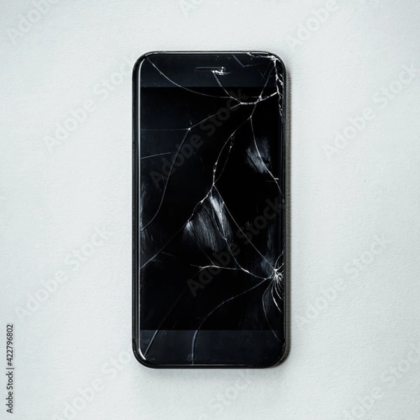 Obraz 割れたスマートフォン