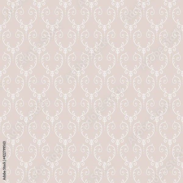 Fototapeta Decorative seamless pattern. Vintage ornament background. Elegant retro vector wallpaper