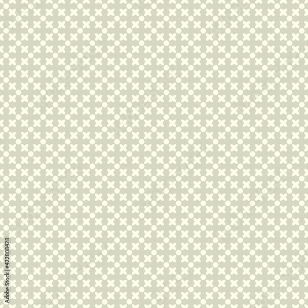 Fototapeta Retro color geometric seamless pattern. Abstract vector background.
