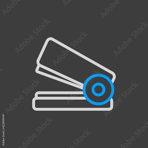Obraz Stapler vector icon isolated on the white