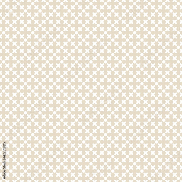 Fototapeta Retro color geometric seamless pattern. Abstract vector background.