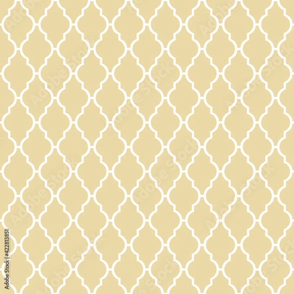Fototapeta Traditional lattice pattern. Tile seamless vector background.