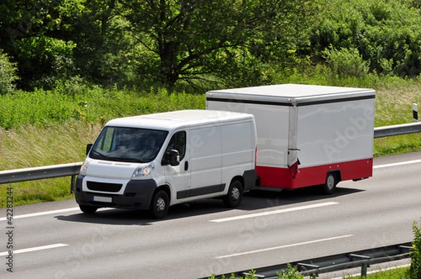 Obraz Transporter mit Anhänger