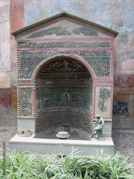 Obraz Ancient Roman Residential Shrine in Pompei