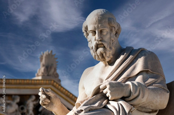 Fototapeta classic statue of Plato