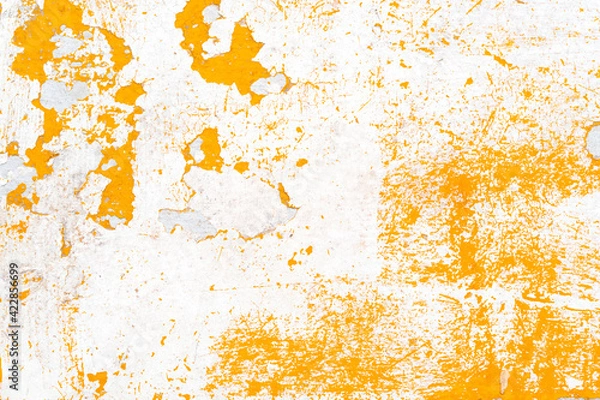 Obraz yellow cement surface are old  and weathered