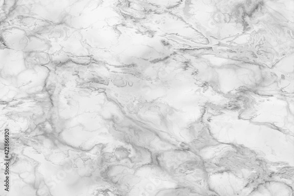 Fototapeta Marble background.White marble stone texture with gray shadow.