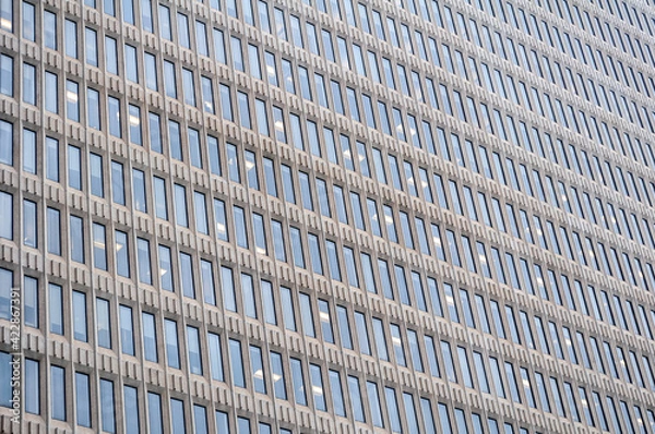 Fototapeta Architectural details at office building. John Sevier State Office Building.