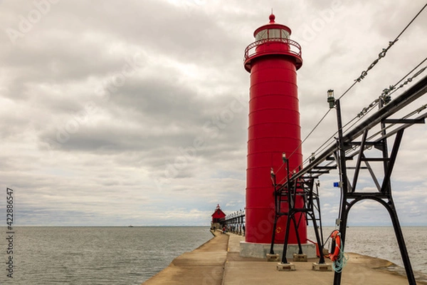 Obraz lighthouse on the pier
