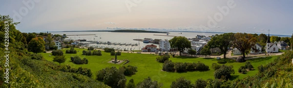 Obraz sunset over the river