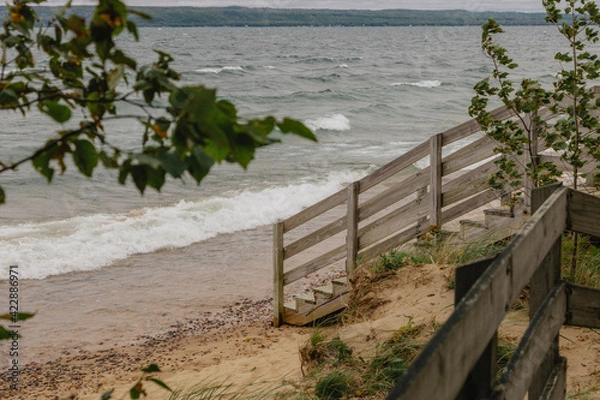 Obraz beach and fence